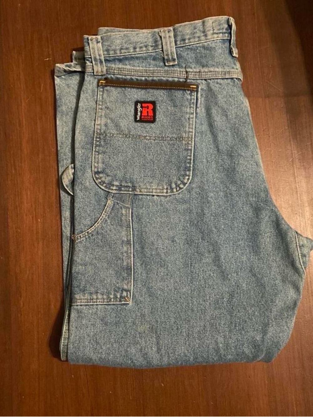 Wrangler Men's Relaxed Fit Light Blue Carpenter Jeans